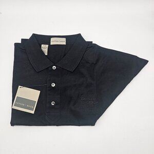 Cutter & Buck Black SS Polo Cotton Golf Shirt NFL Coors Light Sponsor  XL NWT